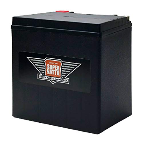 ハーレー専用AGMバッテリー 66010-97S（YIX30L YTX30L-BS SVR12VX30L-B 66010-97A 66010-97B 66010-97C 互換） 66010-97S / 初期補充電済み SUPRE NATTO（スーパーナット）